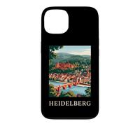 Heidelberg, Allemagne, Castle Bridge, Design de Voyage rétro Coque pour iPhone 13