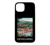 Heidelberg, Allemagne, Castle Bridge, Design de Voyage rétro Coque pour iPhone 15 Plus