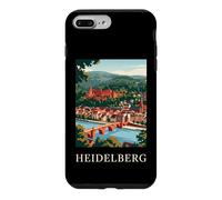 Heidelberg, Allemagne, Castle Bridge, Design de Voyage rétro Coque pour iPhone 7 Plus/8 Plus