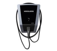 Heidelberg Amperfied Wallbox avec Compteur Mid pour comptabiliser Les véhicules d'entreprise avec câble de Charge de 5 m de Puissance de Charge de 11 KW. Station de Charge Connect.Business. Garantie