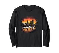 Heidelberg Germany Souvenir de voyage vintage Manche Longue