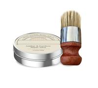 Heidelux - Crème de restauration du cuir, Conditionneur pour cuir Heidelux, Baume réparateur pour meubles avec pinceau, Baume réparateur pour sièges auto, canapés et meubles (1pc)