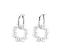 Heideman Boucles d'oreilles 'Lara' argent / blanc, Taille One Size