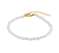 Heideman Bracelet Marta pour femme en acier inoxydable argenté et doré poli avec perle plaquée or blanc