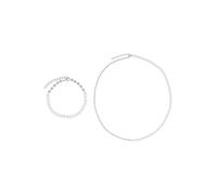 Heideman Chaîne 'Sara' argent / blanc perle, Taille 45