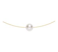 Heideman Collier femme en acier inoxydable couleur plaqué or avec Perle blanche avec pendentif pour La fête Des Mères les anniversaires, les mariages