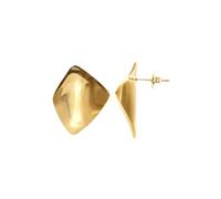 Heideman Lai Boucles d'oreilles asymétriques en forme de losange pour femme en acier inoxydable avec fermoir à clip, 28 mm, Acier inoxydable, Pas de pierre précieuse