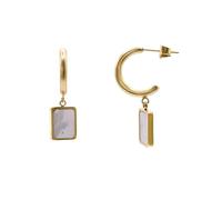 Heideman Lenya Boucles d'oreilles pour femme avec perle blanche en acier inoxydable, Einheitsgröße, Acier inoxydable, Perle de nacre