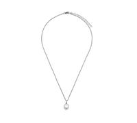 Heideman Saga Collier pour femme avec pendentif perle en acier inoxydable argenté