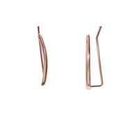 Heideman Saphira Boucles d'oreilles pour femme avec design incurvé en acier inoxydable, Einheitsgröße, Acier inoxydable, Pas de pierre précieuse