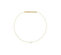 Heideman Serelina Bracelet de perles pour femme avec perle en acier inoxydable poli argenté et doré, 19 cm, Acier inoxydable, Pas de pierre précieuse
