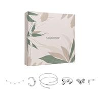 Heideman Summerbox Paris Parure de 5 bijoux pour femme avec collier, manchon, bague, bracelet, boucles d'oreilles en acier inoxydable, Einheitsgröße, Acier inoxydable, Synthétique