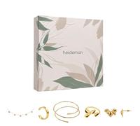 Heideman Summerbox Paris Parure de 5 bijoux pour femme avec collier, manchon, bague, bracelet, boucles d'oreilles en acier inoxydable, Einheitsgröße, Acier inoxydable, Synthétique