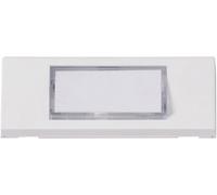 Heidemann 70049 Plaque de sonnette avec porte-nom simple blanc 24 V/1 A