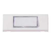 Heidemann 70049 Plaque de sonnette avec porte-nom simple blanc 24 V/1 A