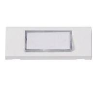 Heidemann 70049 Plaque de sonnette avec porte-nom simple blanc 24 V/1 A