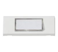 Heidemann 70060 Plaque de sonnette avec porte-nom simple blanc pur 24 V/1 A