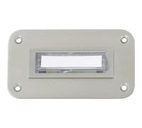 Heidemann 70142 Plaque de sonnette avec porte-nom simple acier inoxydable 24