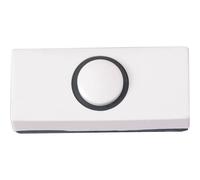 Heidemann 70180 Bouton de sonnette simple blanc 24 V/1 A