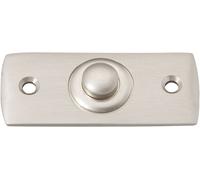 Heidemann 70409 Bouton de sonnette simple nickelé 24 V/1 A