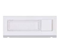 Heidemann 70519 Plaque de sonnette avec porte-nom simple blanc pur 18V/2A