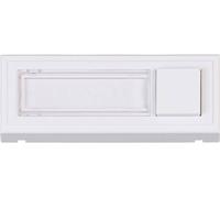 Heidemann 70519 Plaque de sonnette avec porte-nom simple blanc pur 18V/2A