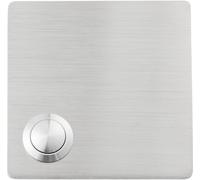 Heidemann 70548 Bouton de sonnette avec porte-nom simple acier inoxydable 48 V AC/2 A