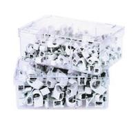 Heidemann HEIDEMANN Collier à clous, blanc, 4-7 mm, longueur clou 25 mm, 100 pièces Quantité:1