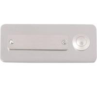 Heidemann Plaque de Sonnette Berlin V4a Inox 45x108x4mm 70121 Neuf (217)