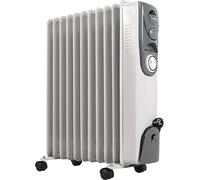 Heidenfeld Radiateur à huile ÖR200 - Chauffage électrique - Minuterie - 11 éléments - 2500 watts - Économie d'énergie