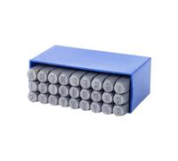 Heidenpeter Lot de 27 tampons de frappe ronds de A à Z Hauteur de police 7 mm