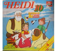 Heidi 10 (Die Überraschung/Der ersehnte Brief an die Großmutter/Versuch zu laufen, Clara!/Der Abschied (12" Vinyl LP)(1978)(Poly 31163)