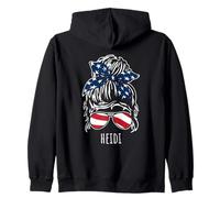 Heidi Chignon pour cheveux désordonnés avec lunettes de soleil ruban USA Sweat à Capuche