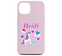 Heidi T-Shirt d'anniversaire Licorne Personnalisable pour Fille Coque pour iPhone 13