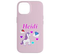 Heidi T-Shirt d'anniversaire Licorne Personnalisable pour Fille Coque pour iPhone 14