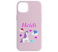 Heidi T-Shirt d'anniversaire Licorne Personnalisable pour Fille Coque pour iPhone 14 Plus