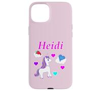 Heidi T-Shirt d'anniversaire Licorne Personnalisable pour Fille Coque pour iPhone 15 Plus