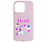 Heidi T-Shirt d'anniversaire Licorne Personnalisable pour Fille Coque pour iPhone 15 Pro Max