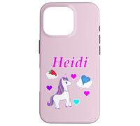 Heidi T-Shirt d'anniversaire Licorne Personnalisable pour Fille Coque pour iPhone 16 Pro