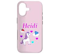 Heidi T-Shirt d'anniversaire Licorne Personnalisable pour Fille Coque pour iPhone 17