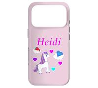 Heidi T-Shirt d'anniversaire Licorne Personnalisable pour Fille Coque pour iPhone 17 Pro