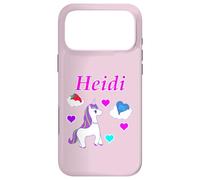 Heidi T-Shirt d'anniversaire Licorne Personnalisable pour Fille Coque pour iPhone 17 Pro Max