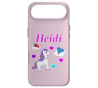 Heidi T-Shirt d'anniversaire Licorne Personnalisable pour Fille Coque pour iPhone Air