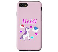 Heidi T-Shirt d'anniversaire Licorne Personnalisable pour Fille Coque pour iPhone SE (2020) / 7/8