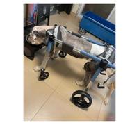 HEIDOUOZ Fauteuil Roulant Réglable pour Chien, Chariot de mobilité en Fauteuil Roulant for Chien à 4 Roues, Marcheur assisté par Chien handicapé, Support de Marche for Chien blessé(Small)