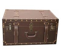 HEIDOUOZ Valise Vintage, Valise Decorative, Boîte de Rangement, Valise d'accessoires de Photographie, Organisateur de Grande capacité for décorations de fenêtres, Marron(54x34x20cm)