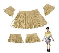 Heidouse 5pcs / set tenue hawaïenne pour filles, Garland hawaïen élastique ensemble avec collier, bracelets, groupes de jambes pour enfants adultes Summer Party plage, déguisement