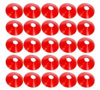 Heidouse Cônes de Football 25pcs 7x2 Small Portable Lightweight épaississez Les cônes d'entraînement de Football Basket-Ball avec des Enfants Hole Kids Basic Obstacle Course pour Le, Le Patinage