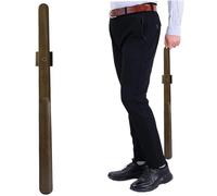 Heidouse Corne de chaussure longue poignée 21,7 corne de chaussure en bois avec porte-mur de mur magnétique auto-adhésif pour les aînés, les femmes enceintes, les enfants, les cornes