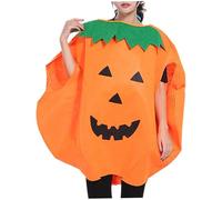 Heidouse Costume de Citrouille, Costume de Citrouille Adulte d'halloween avec Chapeau, vêtements fête Cosplay Unisexe pour Adultes, Femmes et Hommes